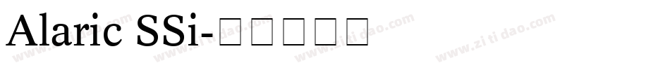 Alaric SSi字体转换